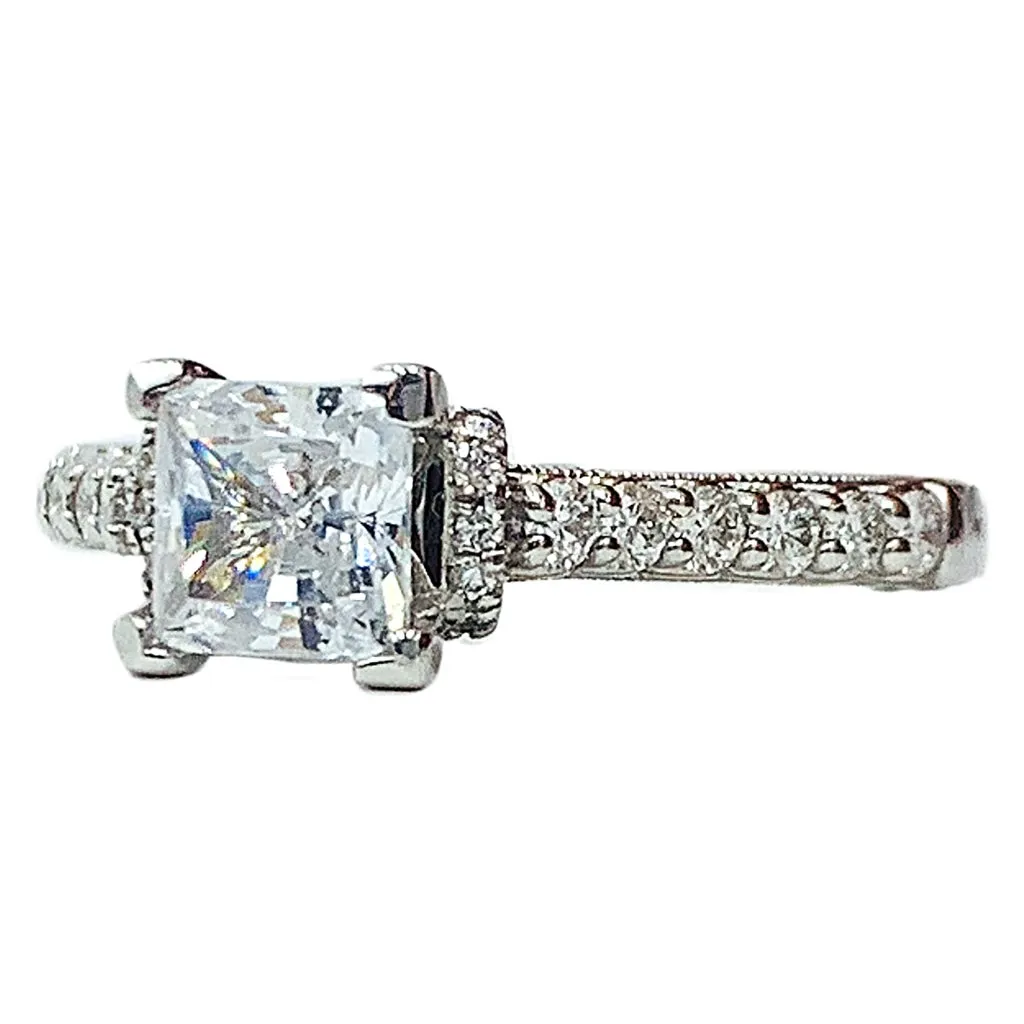 1.00 ctw Diamond engagement ring w/ 0.60 CT