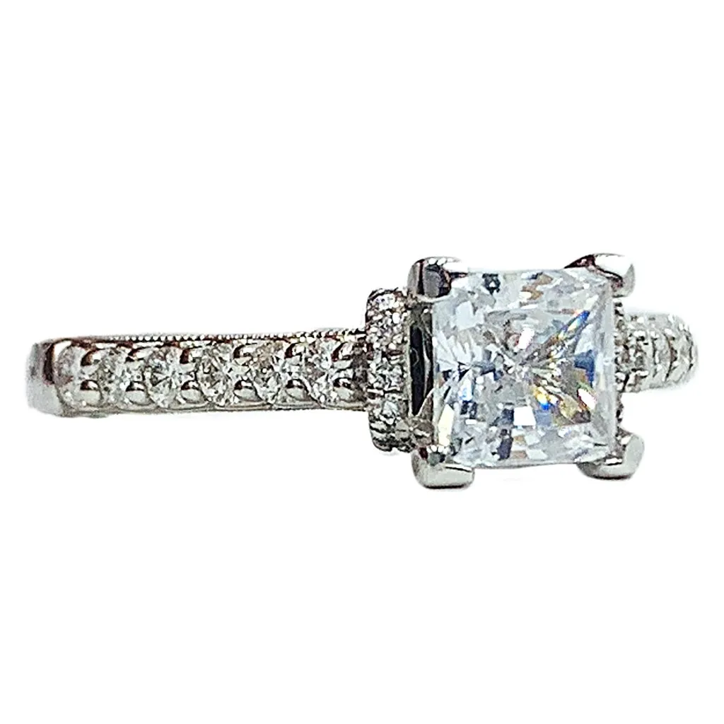 1.00 ctw Diamond engagement ring w/ 0.60 CT