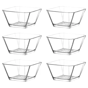 10.5cm Karen Stacking Glass Serving Bowls - Pack of Six - By LAV