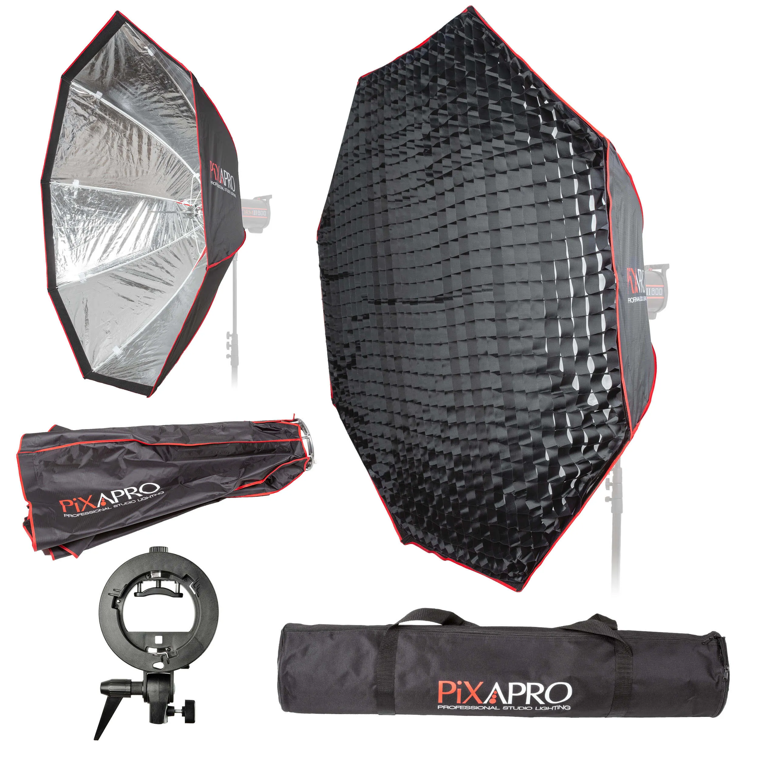 150cm (59") Strong-Sturdy Octagon Umbrella Softbox & Removable Grid