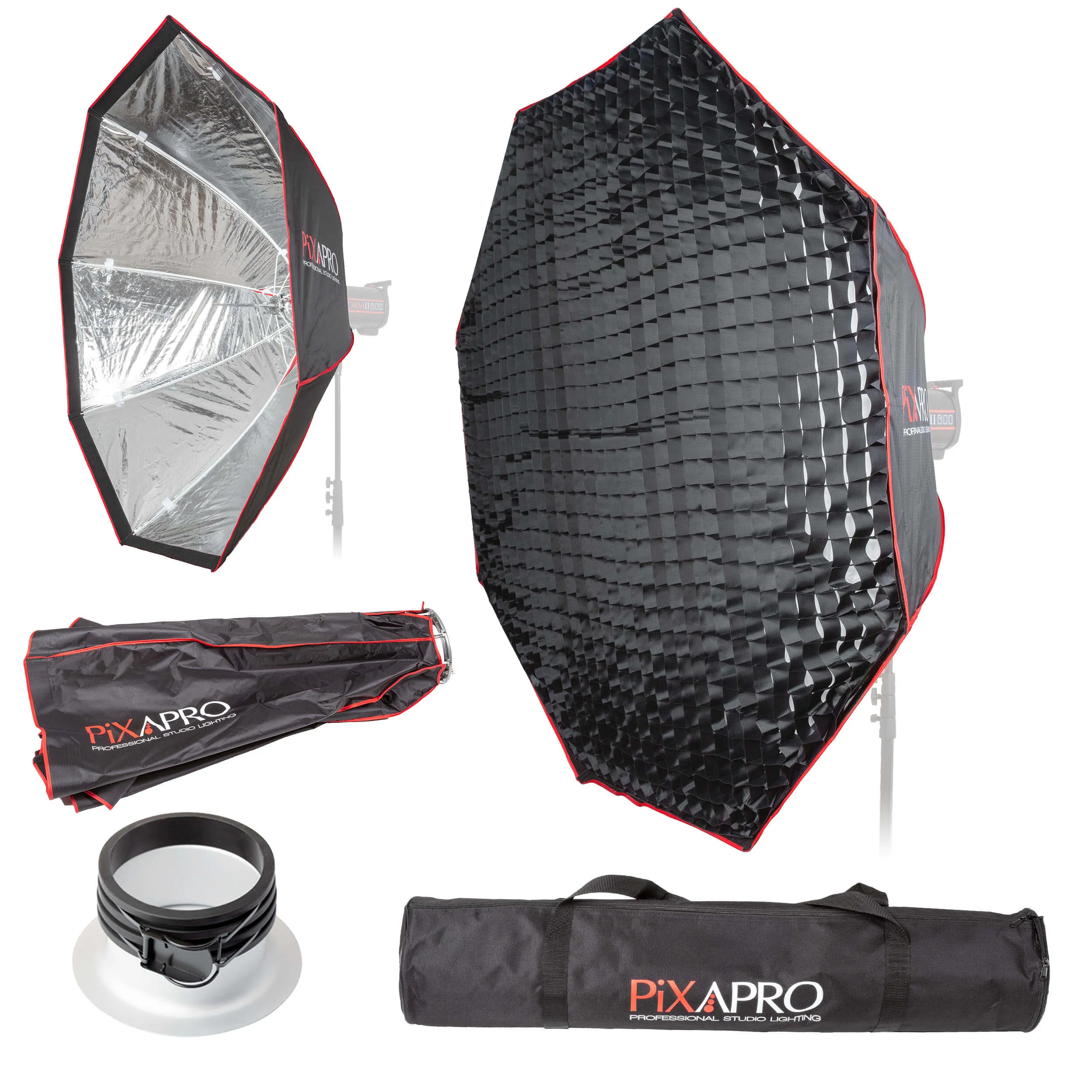 150cm (59") Strong-Sturdy Octagon Umbrella Softbox & Removable Grid