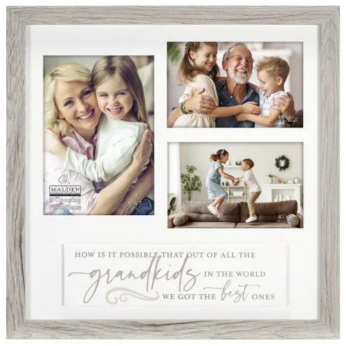 3 Picture Grandkids Collage Frame