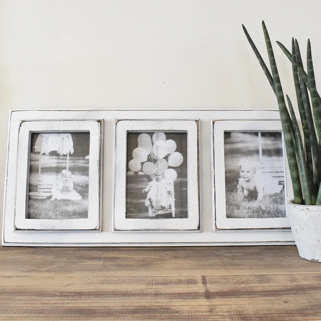 5"x7" Triple Tyson Frame - White