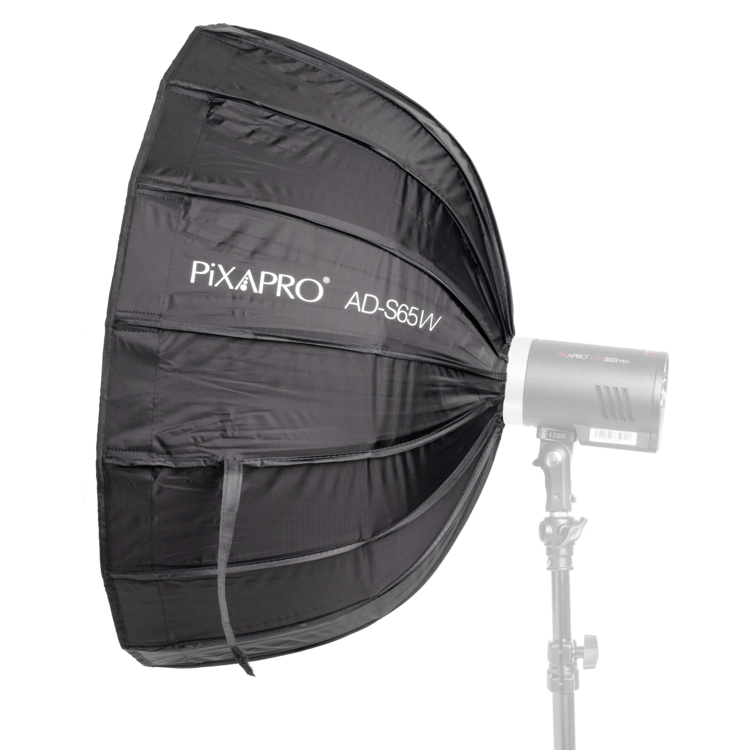 65cm Easy-Open Parabolic Softbox White Interior with Godox Mount (S65W) - CLEARANCE