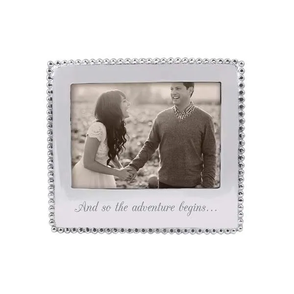 Adventure Begins Beaded 5x7 Photo Frame