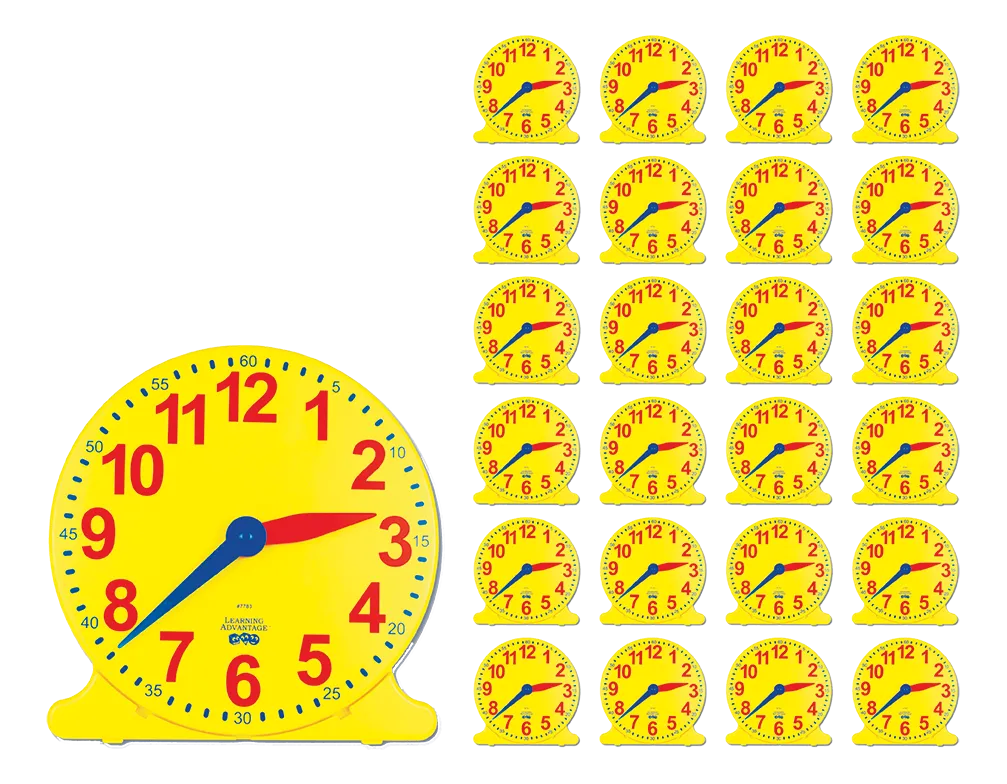 Analog Teacher & Student Clocks