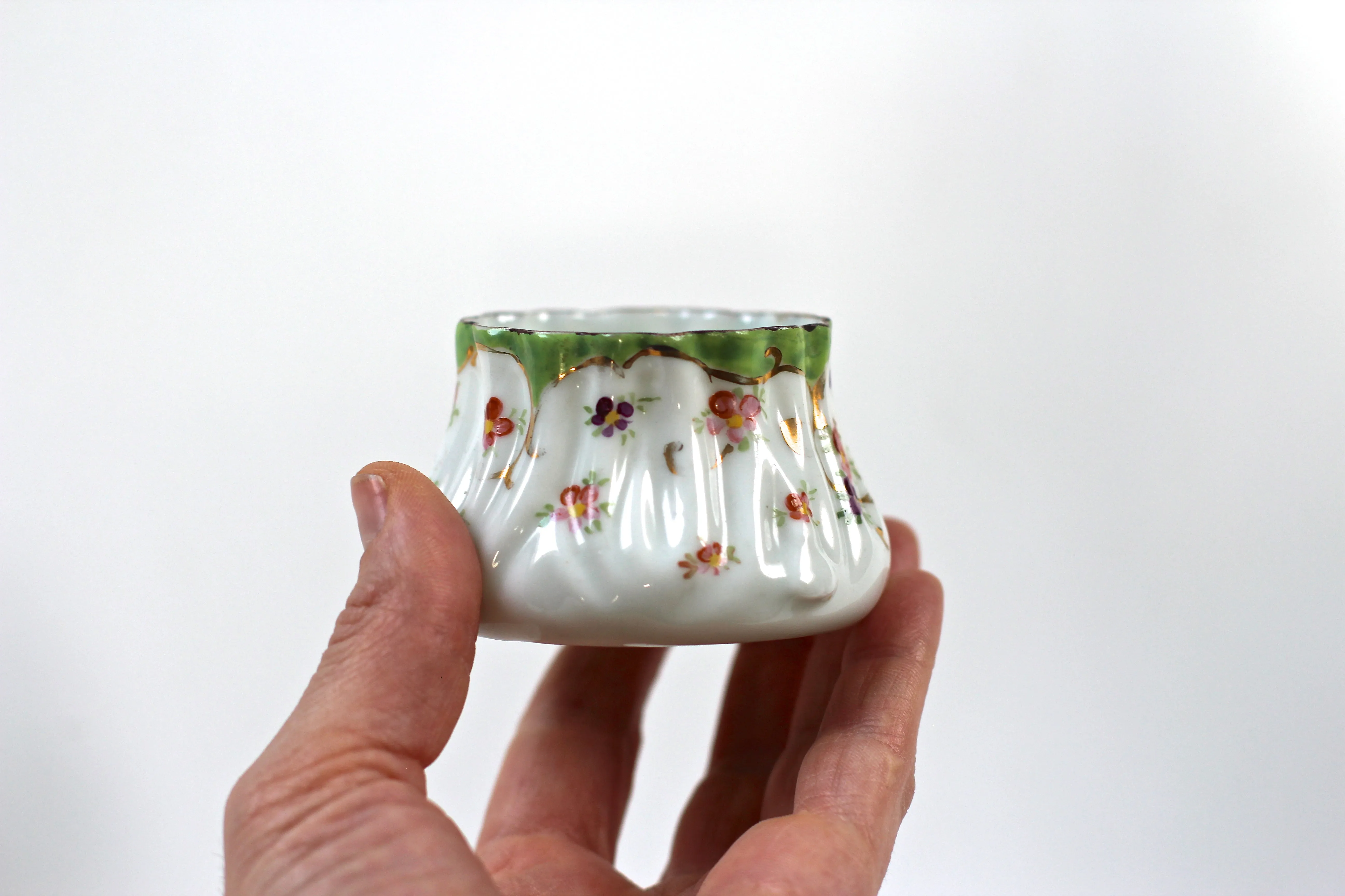 Antique Floral Porcelain Cup