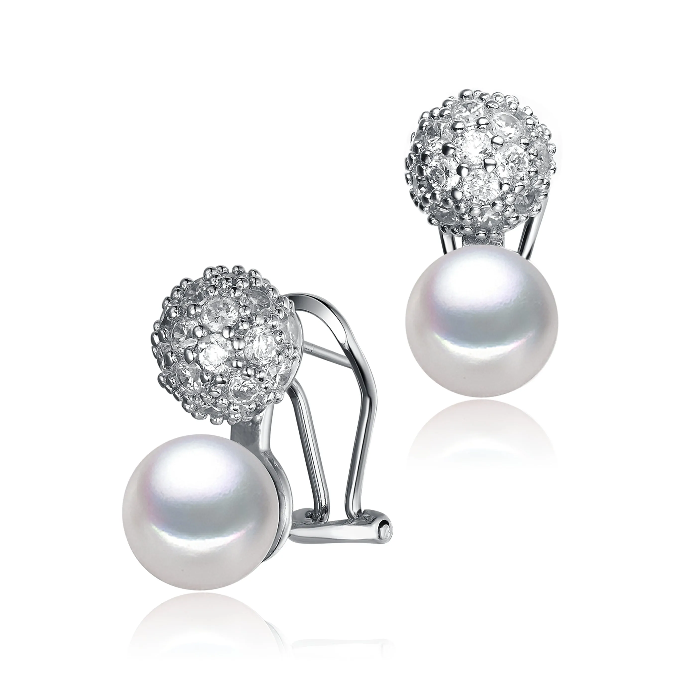 Audrey Snow Pearl Earrings