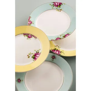 Aynsley Archive Rose Side Plates Set