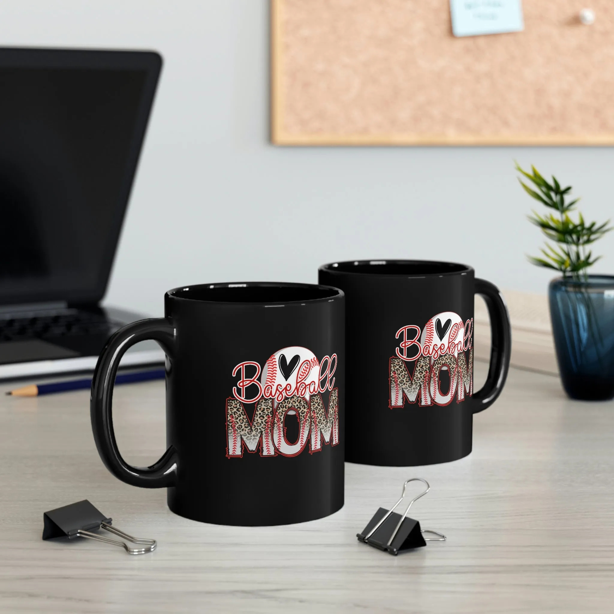 Baseball Mom 02 - Black mug 11oz