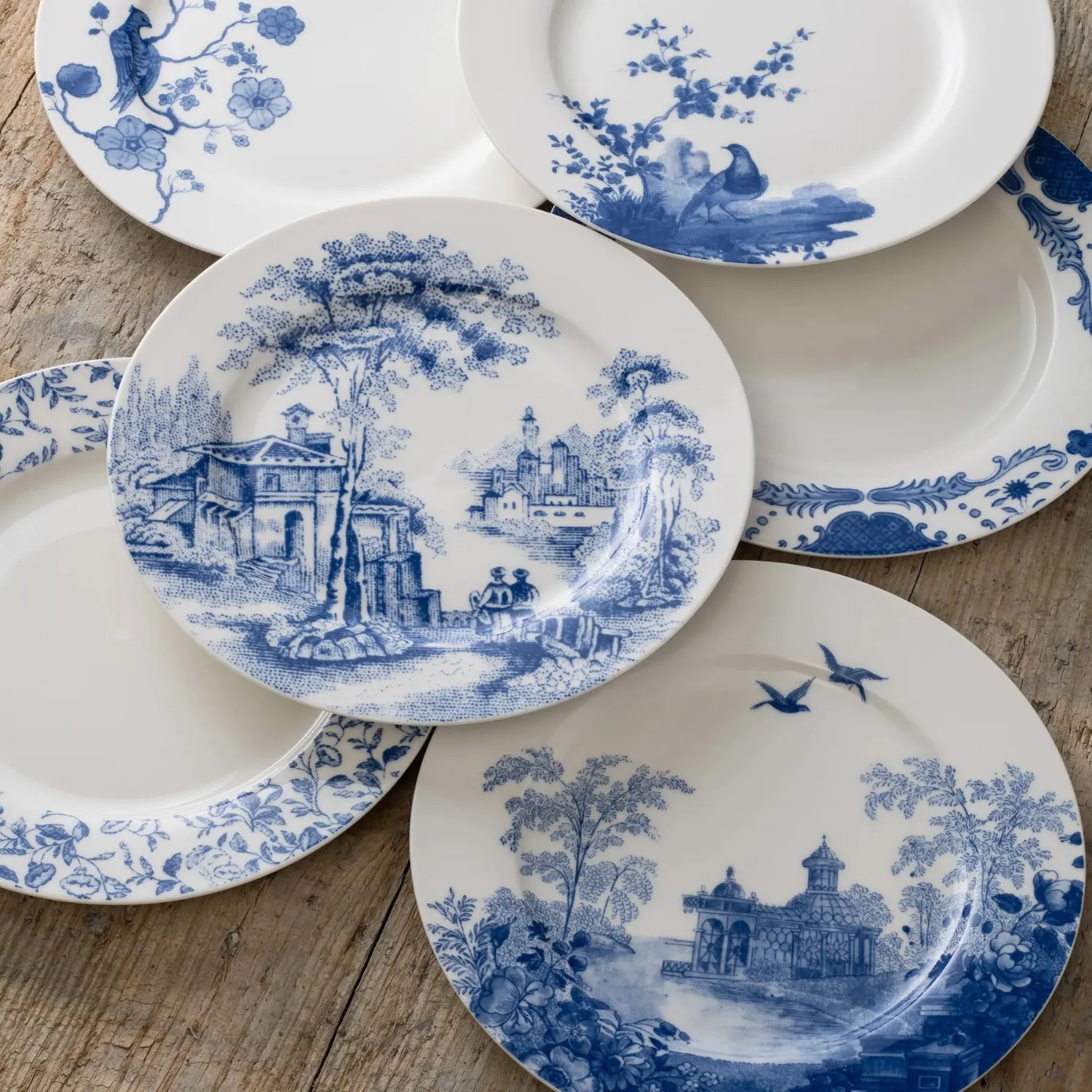 Belleek Archive Tea plates Blue Set