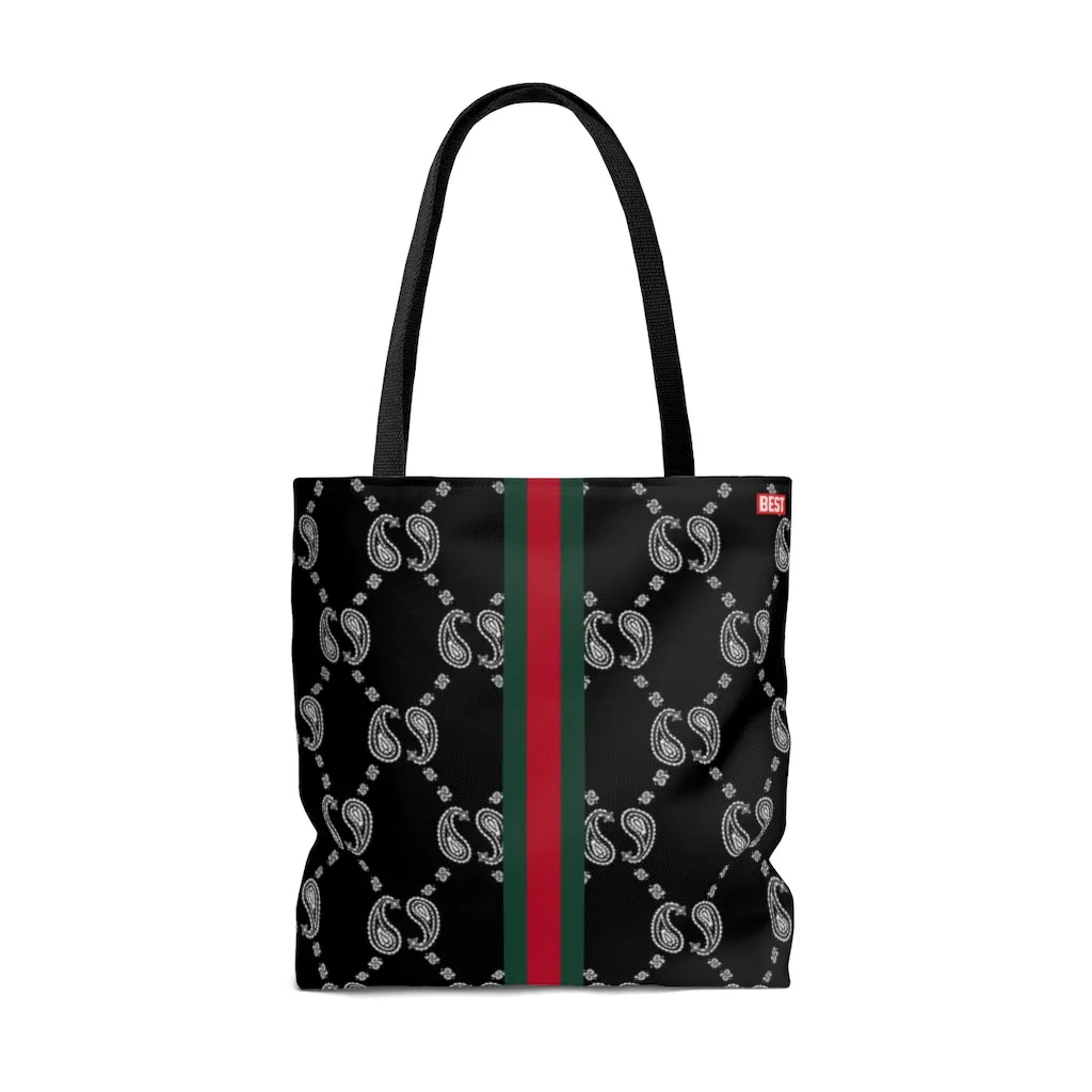 BEST BUCCI PAISLEY BLACK Tote Bag