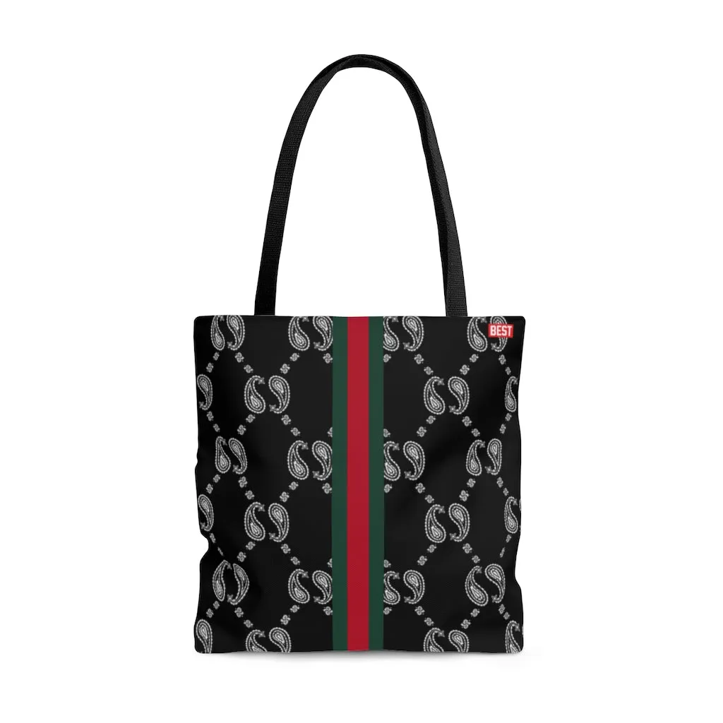 BEST BUCCI PAISLEY BLACK Tote Bag