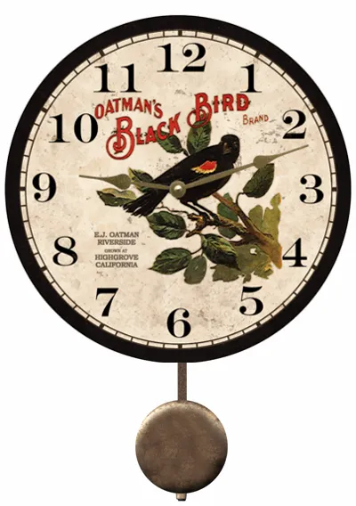 Black Bird Wall Clock