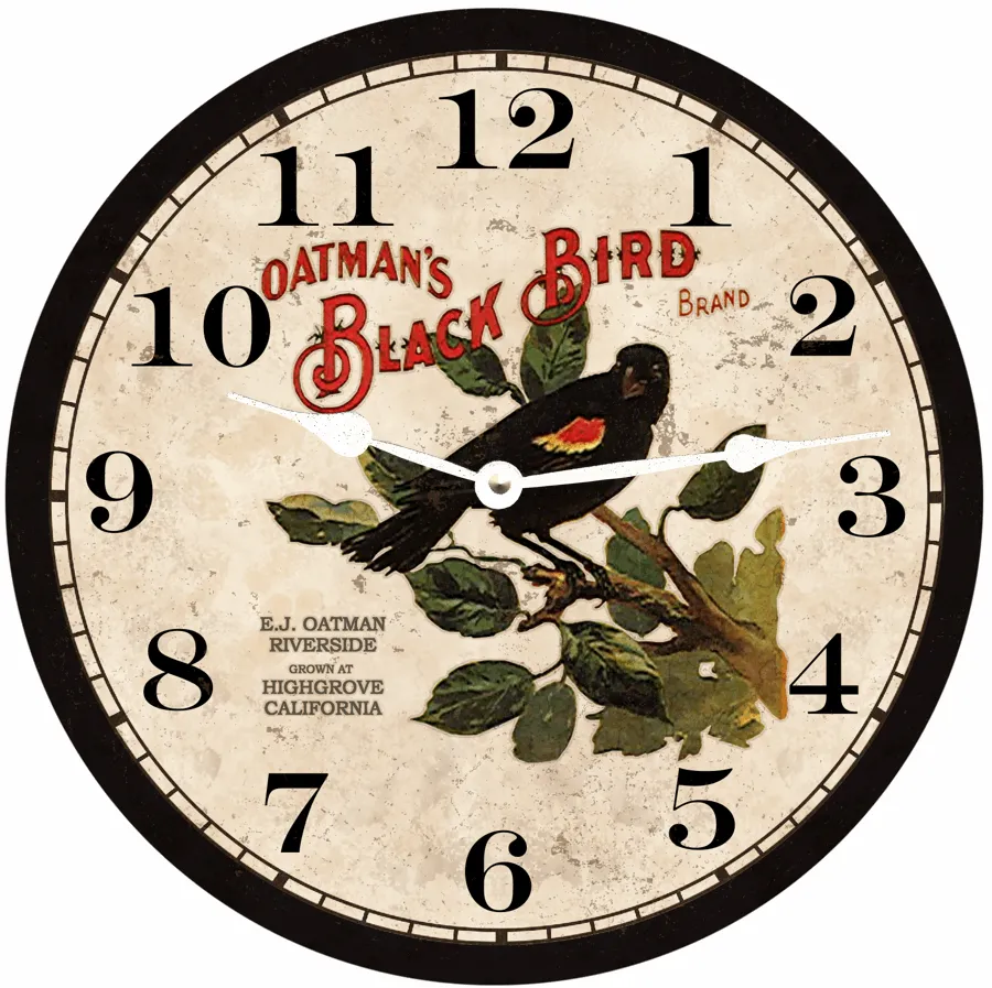 Black Bird Wall Clock