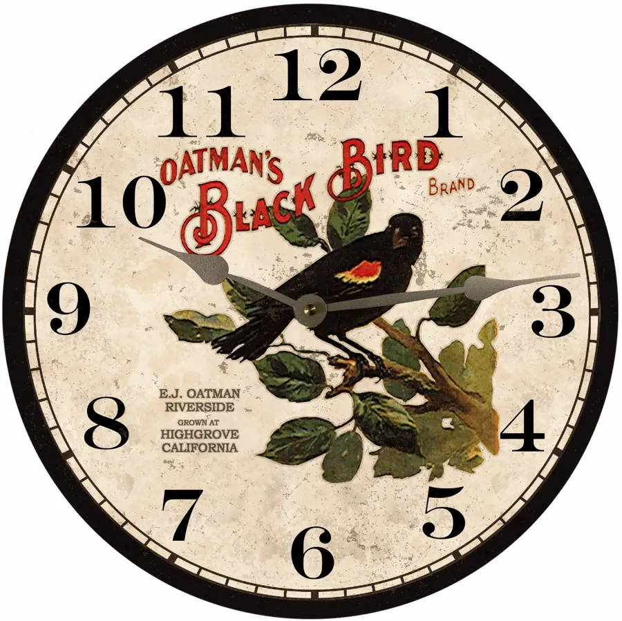 Black Bird Wall Clock