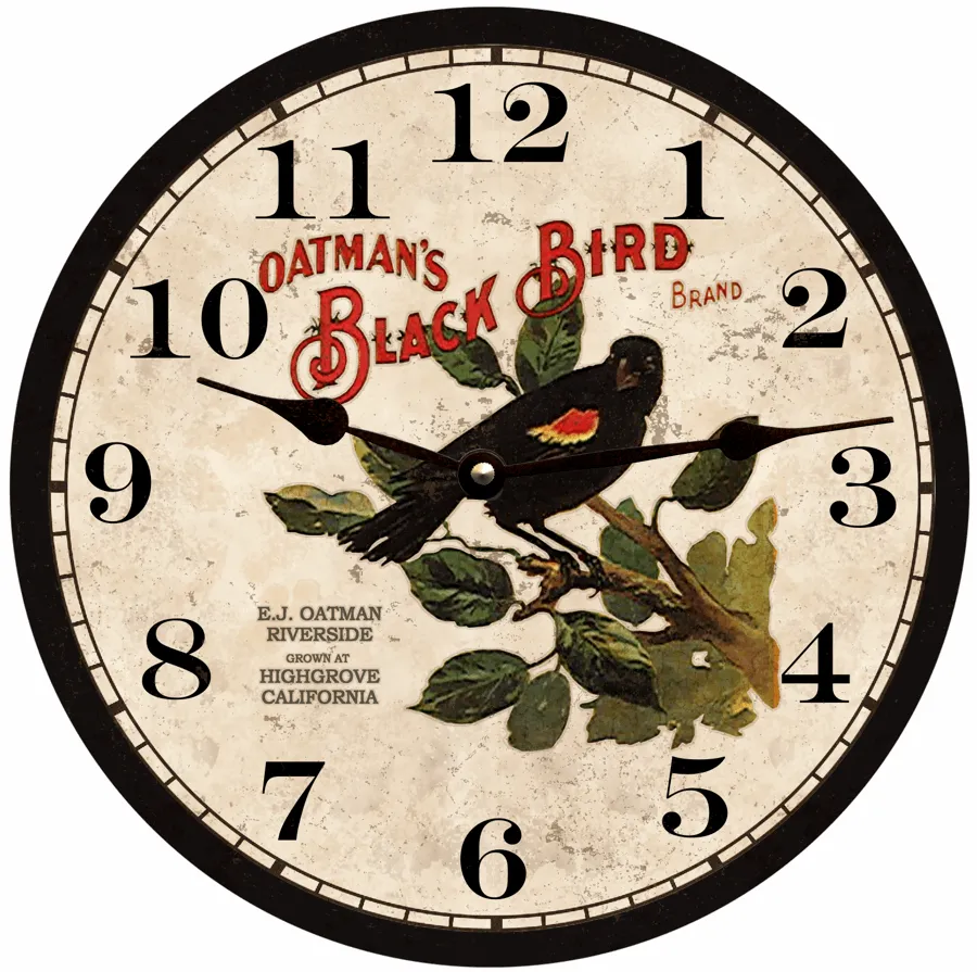 Black Bird Wall Clock