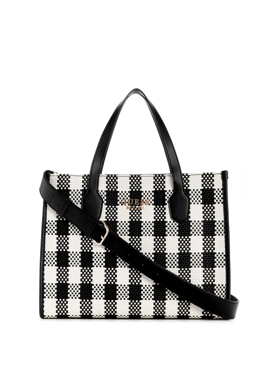 Black White Silvana Tote Bag