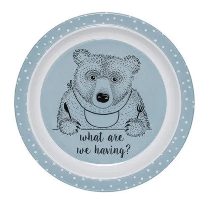 Bloomingville Toby Plate Blue Melamine