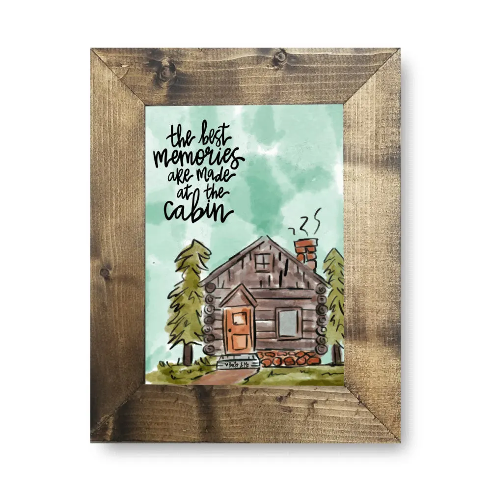 Cabin Memories Framed Art