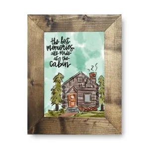 Cabin Memories Framed Art