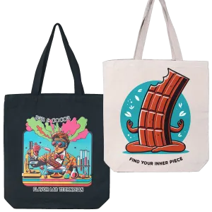 Canvas Eco Friendly Tote Bag (For Chocolate Fans)