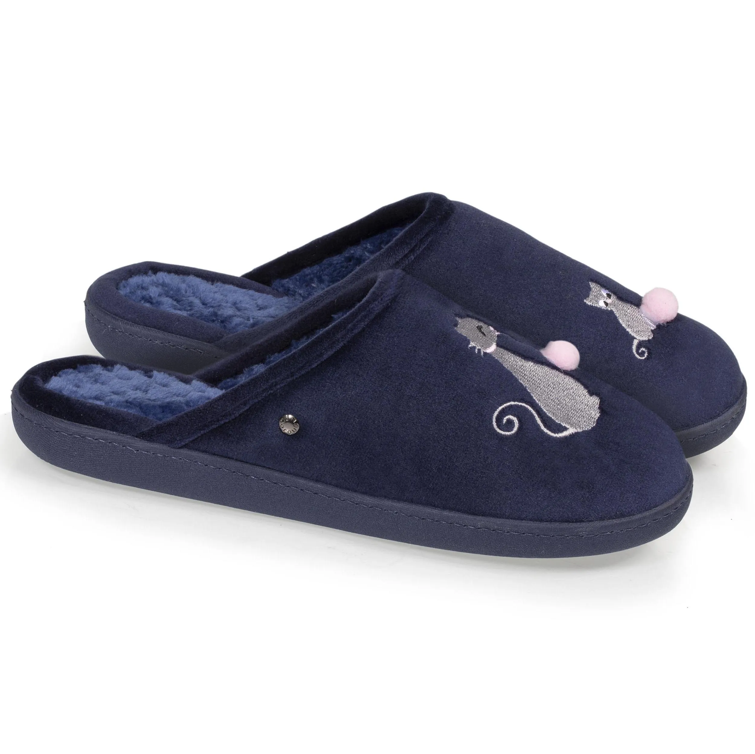 Chaussons mules Femme Chat Fantaisie