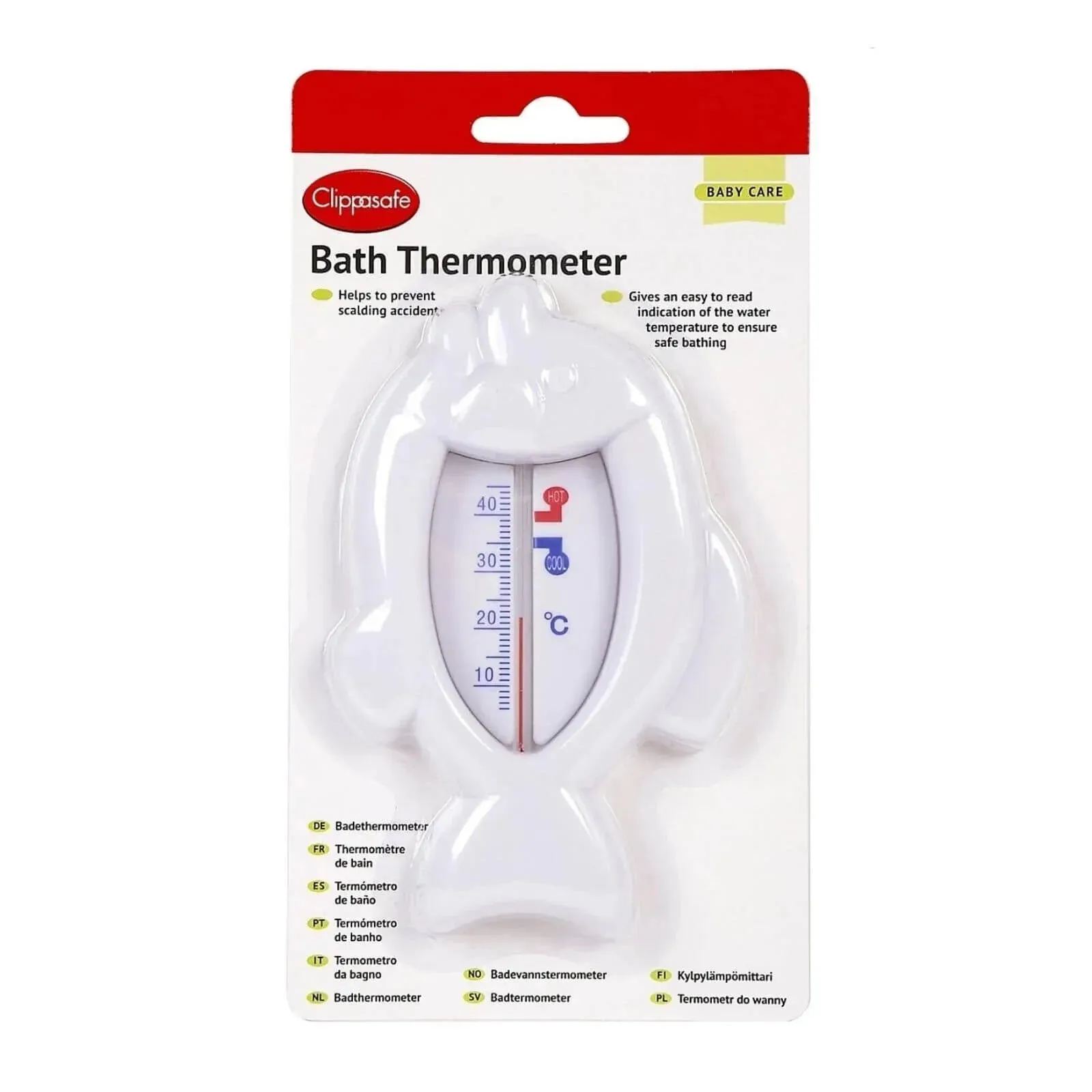 Clippasafe Bath Thermometer Fish Shape