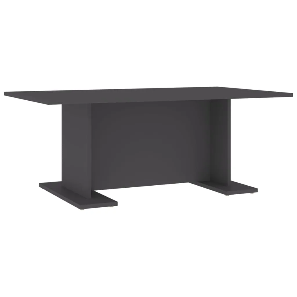 Coffee Table Grey 103.5x60x40 cm Chipboard