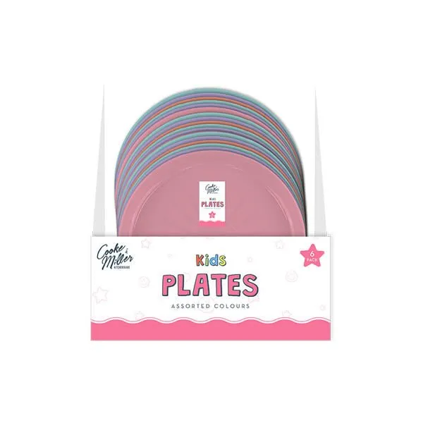 Cooke & Miller Pink Plates 6 Pack