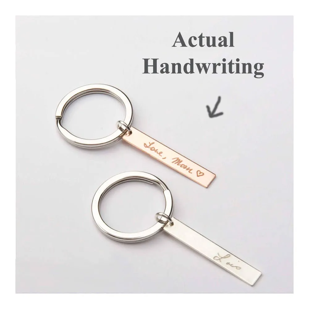 Custom Actual Handwriting Keychain - CG271K_1.5X.25. Starts at