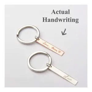 Custom Actual Handwriting Keychain - CG271K_1.5X.25. Starts at