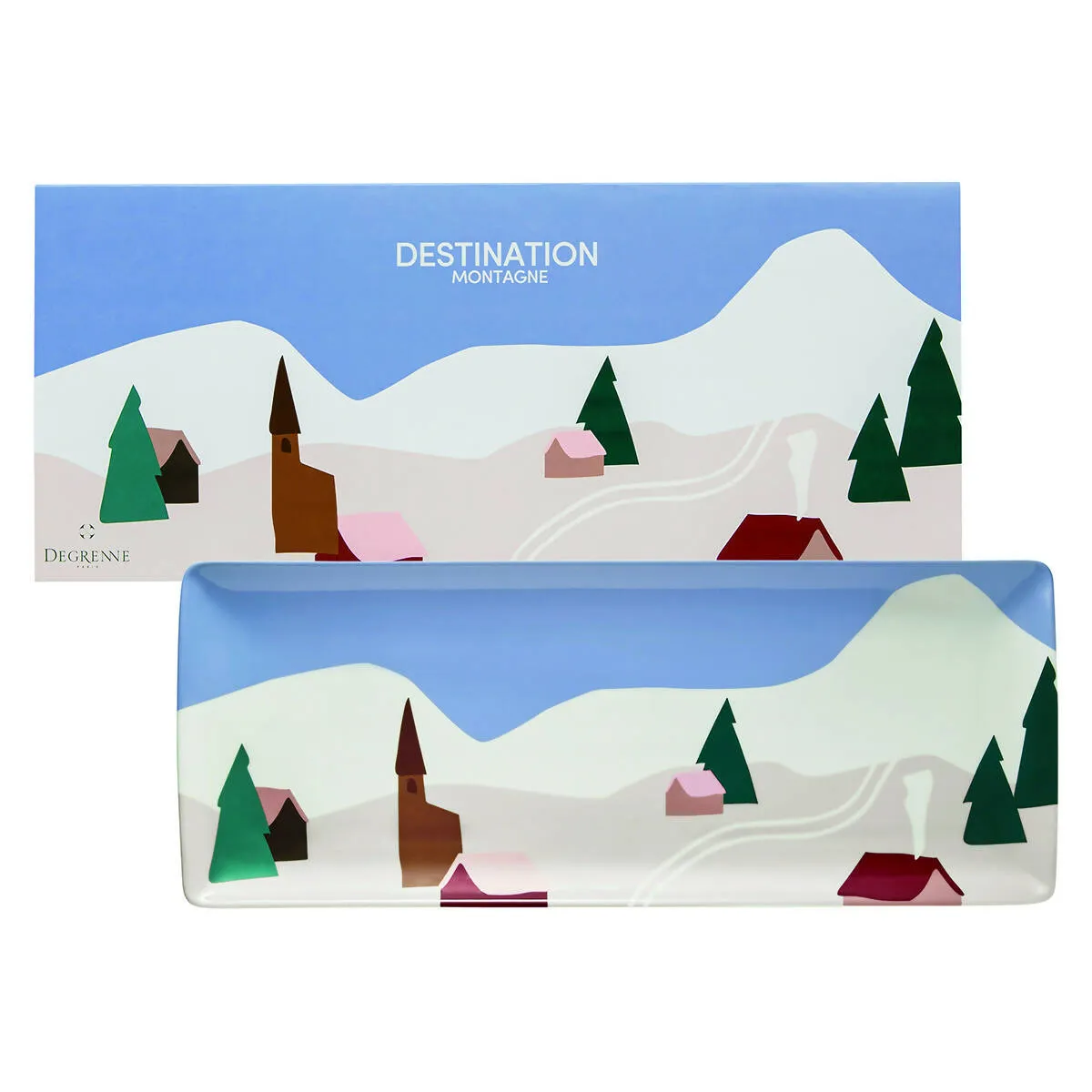 DESTINATION MONTAGNE - Gift Box of Rectangular Shared Plate