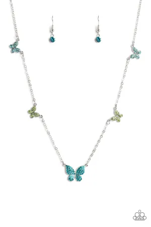 FAIRY Special - Blue Necklace - Paparazzi Accessories