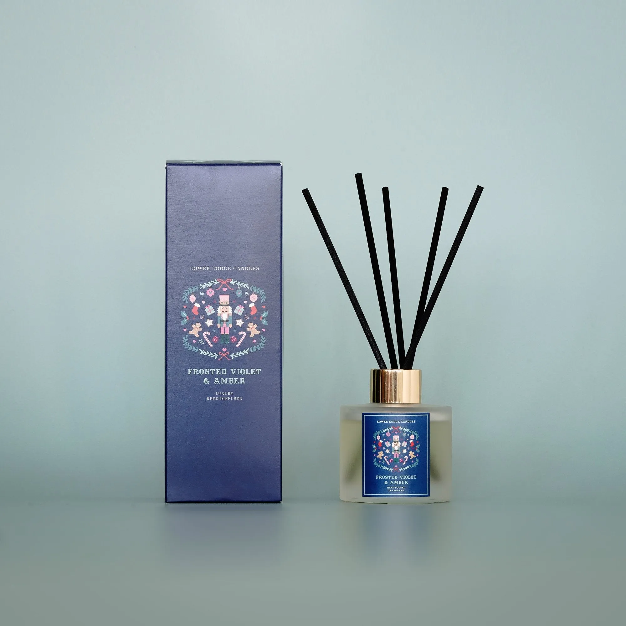 Frosted Violet and Amber Scented Reed Diffuser