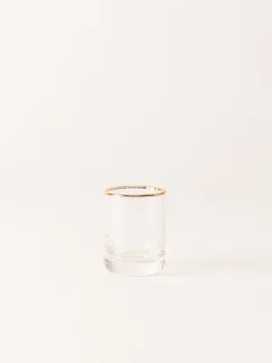 Gold Rimmed Shot Glass