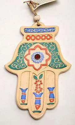 Hamsa Hand Wall Hanging Evil Eye Kabbalah Luck New Ceramics from holyland #606