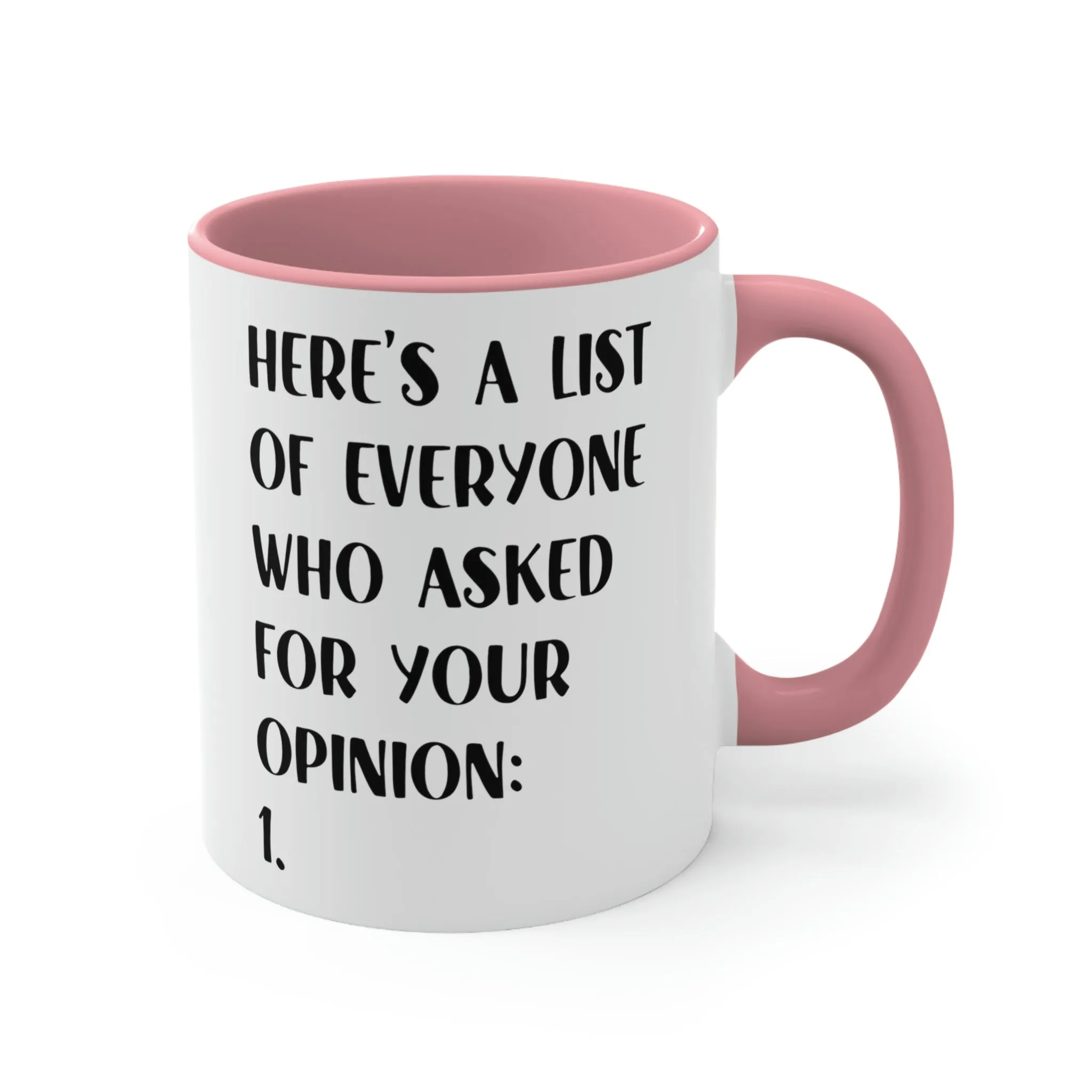 Here's a list of everyone that asked for your opinion - Accent Coffee Mug 11oz