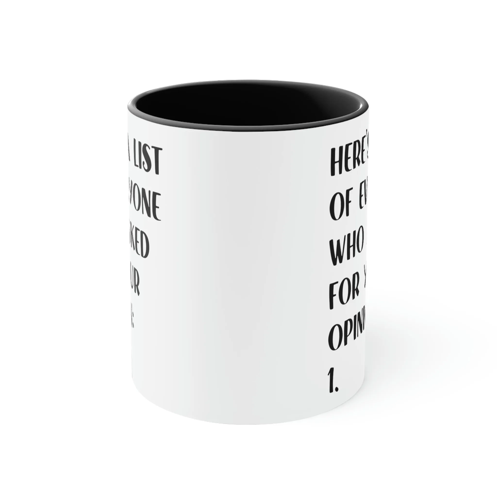 Here's a list of everyone that asked for your opinion - Accent Coffee Mug 11oz