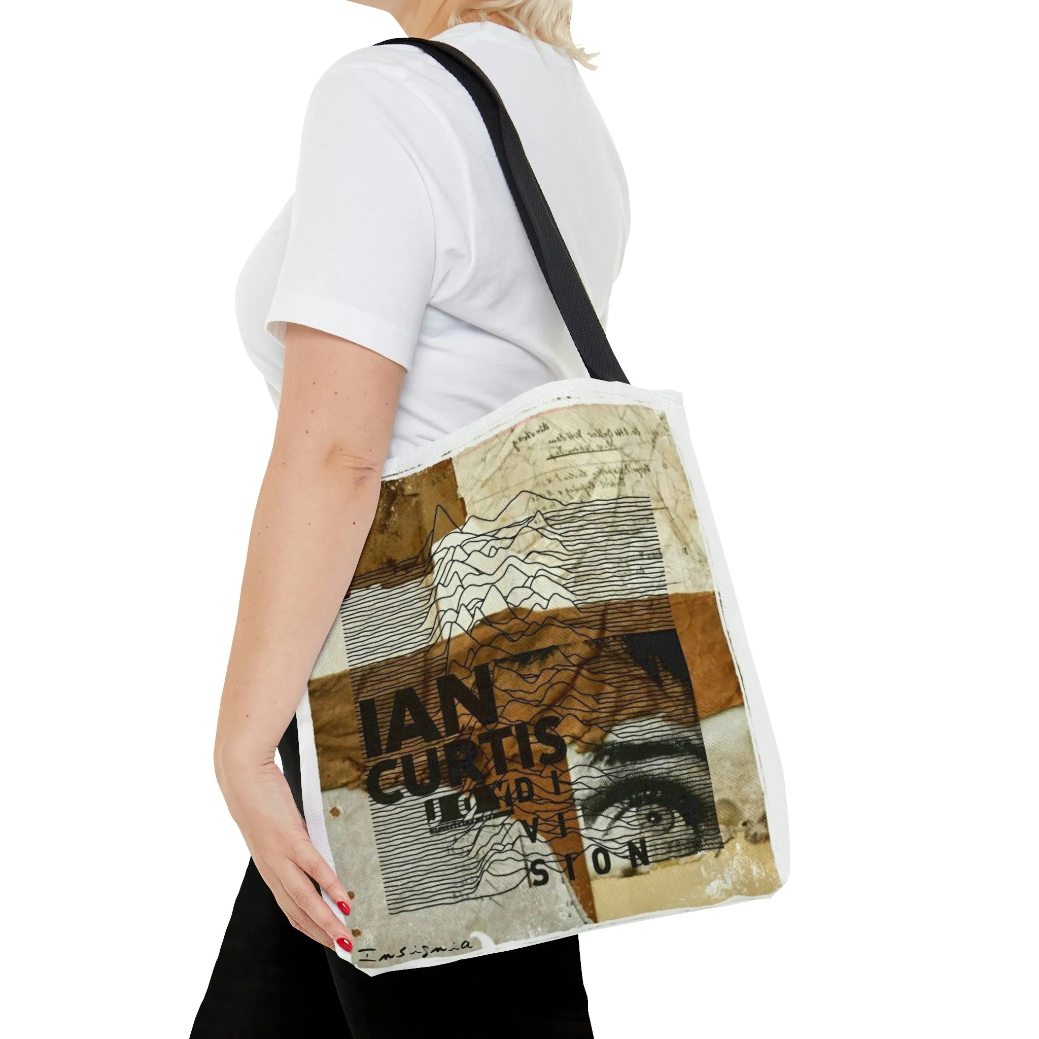 Ian Curtis AOP Tote Bag by Insignia