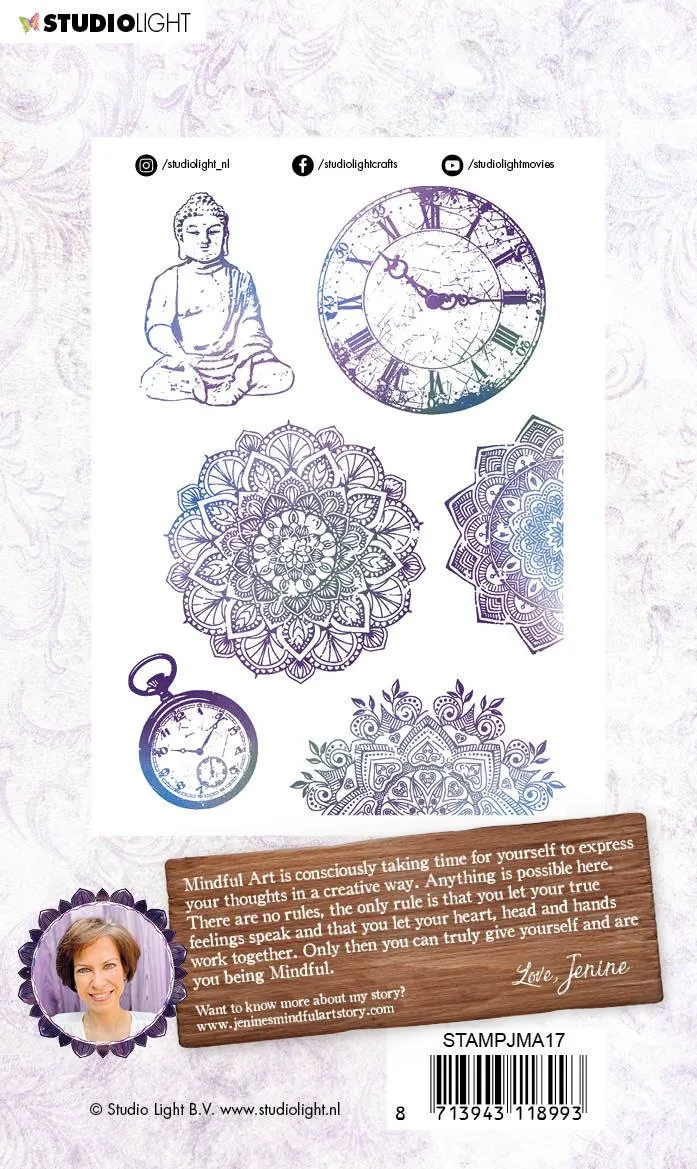 Jenine's Mindful Art Clear Stamp Time to Relax 105x148mm nr.17