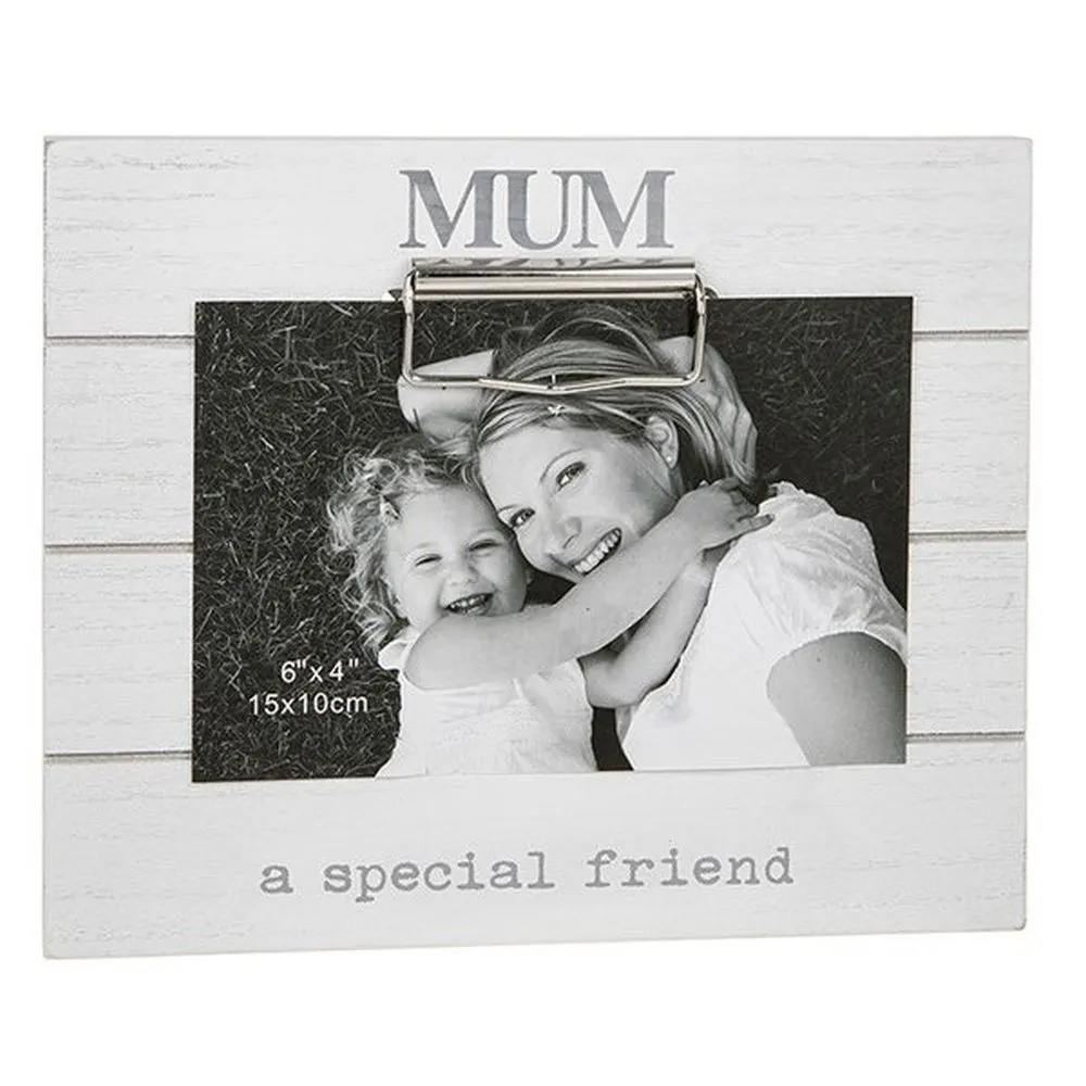 Joe Davies 21cm White Clipboard Mum Photo Frame