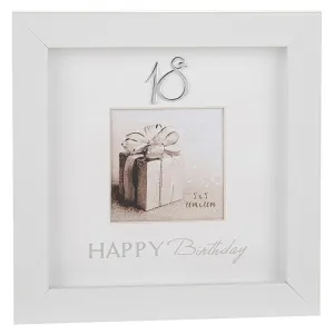 Joe Davies Modern White 18th Birthday Frame