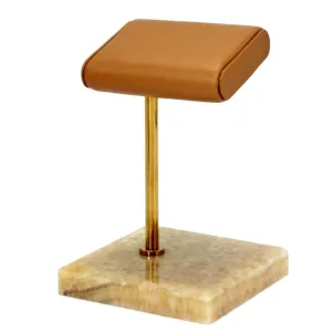 Joshua Gold-Tone Marble Watch Stand Display Holder