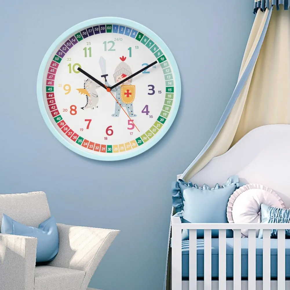 Kids Cartoon Wall Clock for Early Education Learning