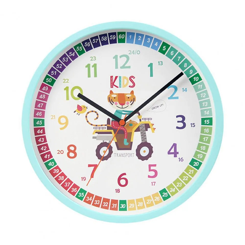 Kids Cartoon Wall Clock for Early Education Learning