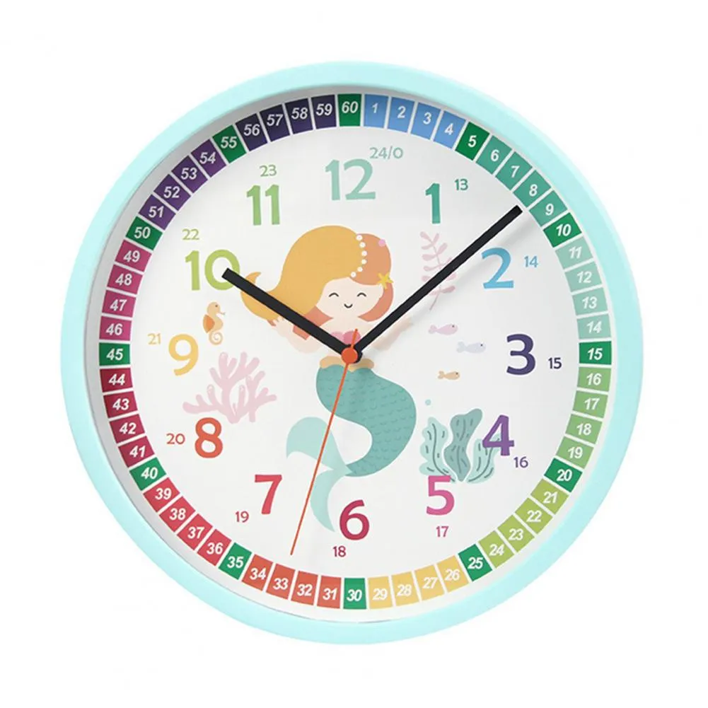 Kids Cartoon Wall Clock for Early Education Learning