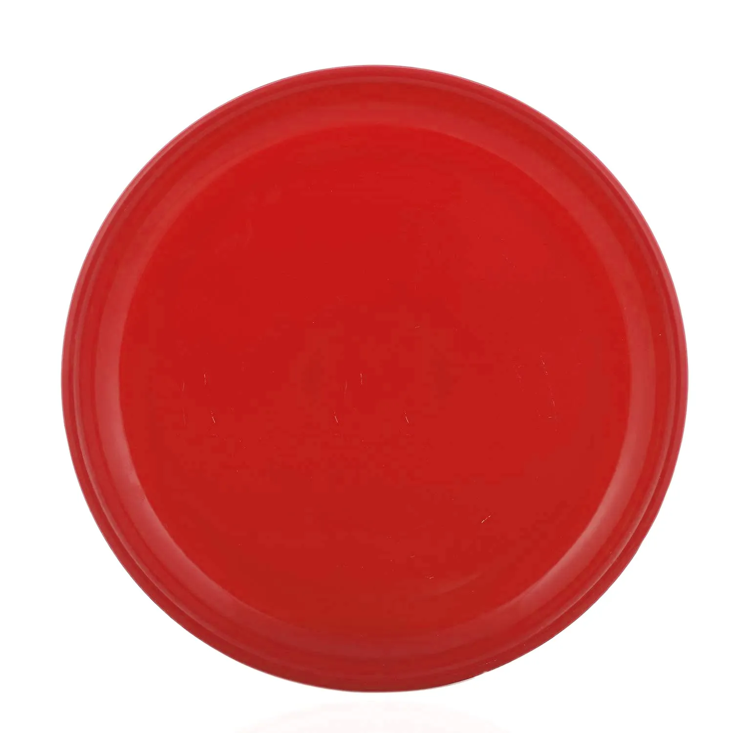 Kuber Industries Round Plastic Microwave/Dishwasher Safe Dinner Plates Set for Families, Parties, Daily Use, Set of 4 (Pink), Standard (HS39KUBMART022235)