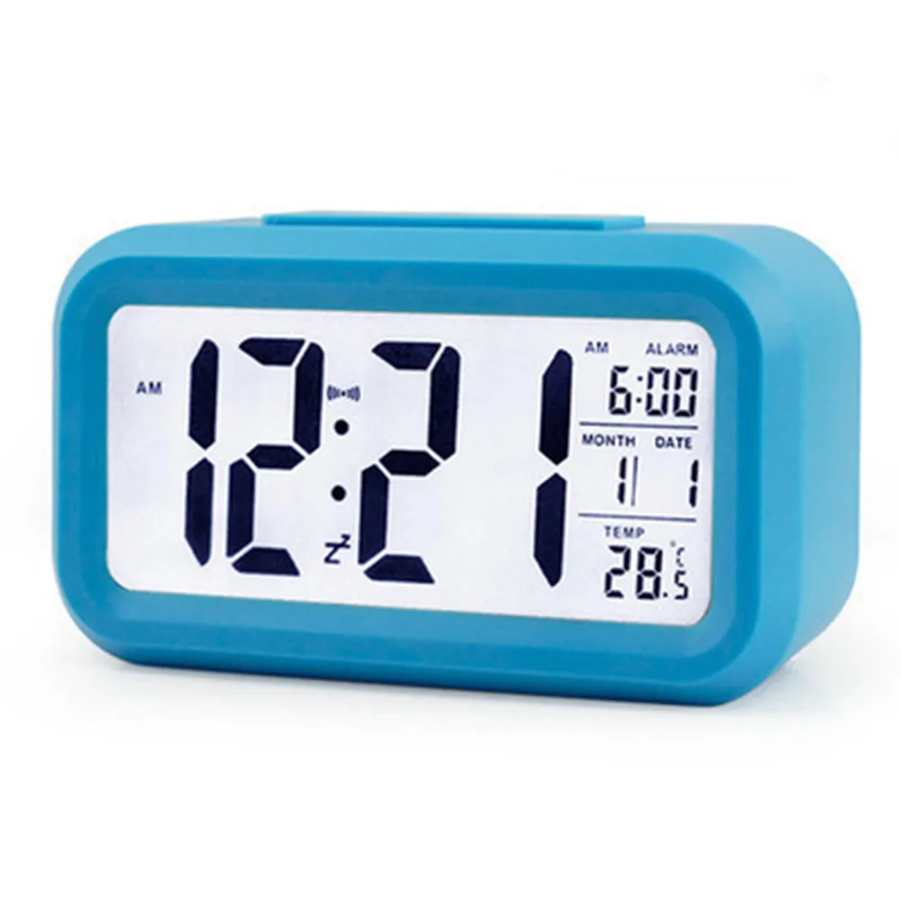 LED Digital Alarm Clock Backlight Snooze Mute Calendar Desktop Electronic Bcaklight Table clocks Desktop clock