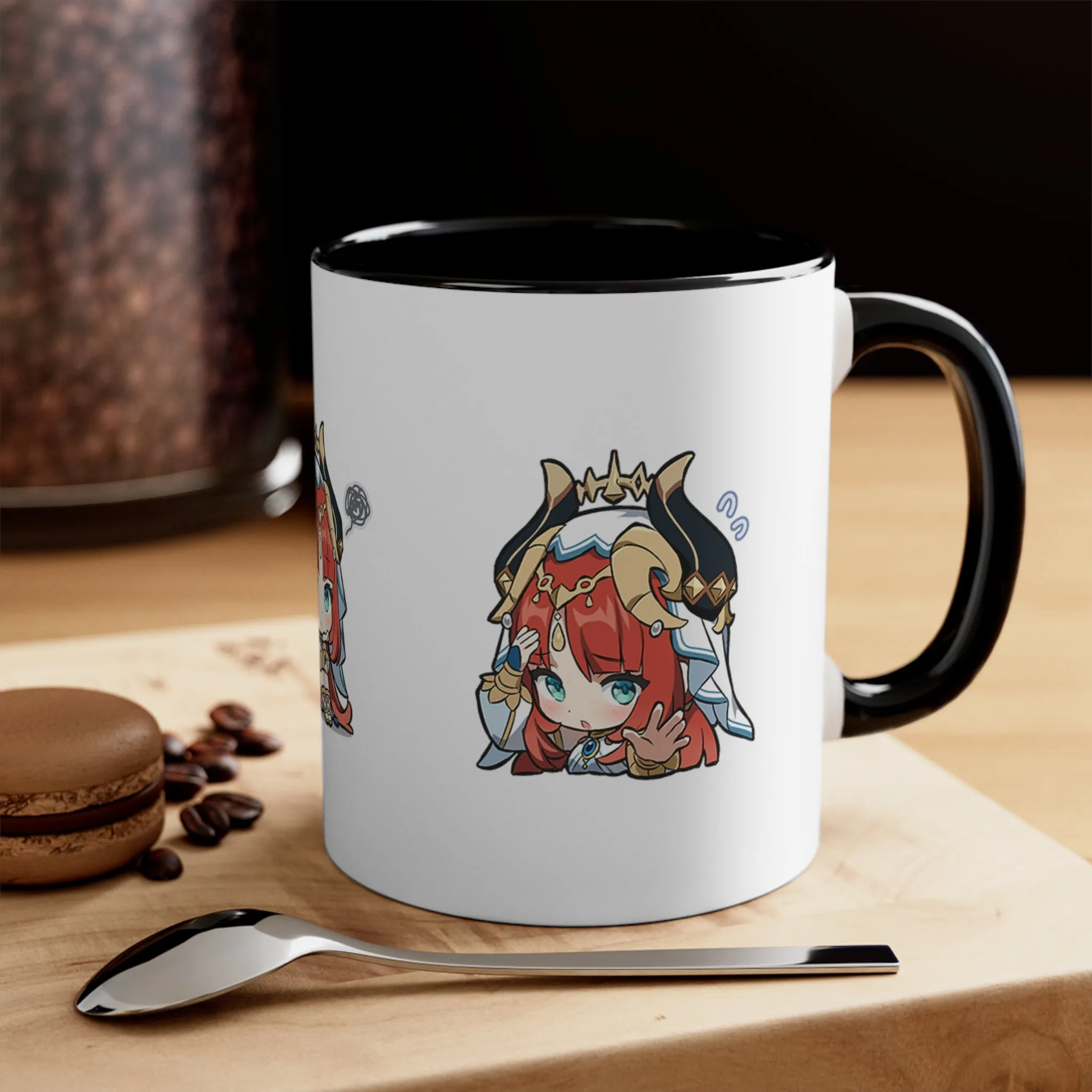 Nilou Genshin Impact Accent Coffee Mug, 11oz Cups Mugs Cup Gift For Gamer Gifts Game Anime Fanart Fan Birthday Valentine's Christmas